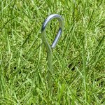 Tentharing 19cm aluminium met oog x10 stuks