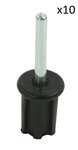 Bovendop 22mm met pin x10 stuks