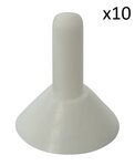 Regenkapje voor tentstok x10 stuks