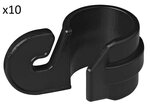 Tentclip voor tentstok 19-22mm met haak x10 stuks