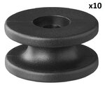 Touwhaak rond pvc diameter 30 x 15 mm x10 stuks