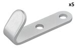 Haak schroefbaar metaal 52 x 13 x 2 mm x5 stuks