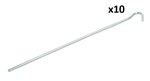 Tentharing 25cm metaal met open oog x10 stuks
