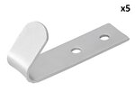 Haak schroefbaar metaal 72 x 21 x 2 mm x5 stuks