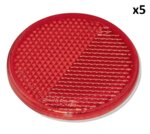 Reflector rood 60mm zelfklevend x5 stuks