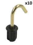 Tentdop 19mm met ronde haak x10 stuks