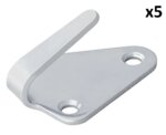 Touwhaak metaal 40x45mm gebogen x5 stuks