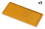 Reflector oranje 82x36mm zelfklevend x5 stuks