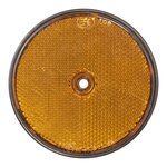 Reflector oranje 80mm schroefbevestiging x10 stuks