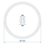 Reflector rood 80mm schroefbevestiging x10 stuks
