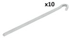 Rotspen 22cm metaal vierkant x10 stuks