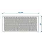 Reflector wit 85x39mm zelfklevend met grondplaat x10 stuks