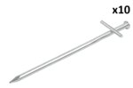 Rotspen 17cm metaal met aangelaste dwarspen x10 stuks