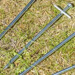 Rotspen 17cm metaal met aangelaste dwarspen x10 stuks