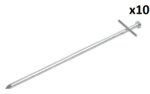 Rotspen 23cm metaal met aangelaste dwarspen x10 stuks