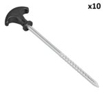Tentharing 20,5 cm gegalvaniseerd staal schroefbaar x10 stuks