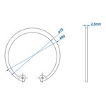 Seegerring diameter 80mm x10 stuks