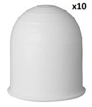 Trekhaakdop wit x10 stuks