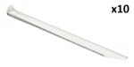 Tentharing 22cm aluminium halfrond x10 stuks