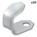Haak schroefbaar metaal 37 x 25 x 3 mm x5 stuks