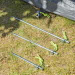 Rotspen 20 cm gegalvaniseerd staal met L-haak Heavy Duty x10 stuks