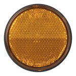 Reflector oranje 60mm met bout 5mm x10 stuks