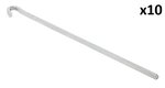 Rotspen 30cm metaal vierkant x10 stuks