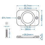 Inbouw- installatieframe enkelvoudig x10 stuks
