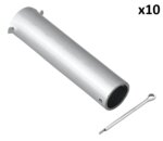As voor neuswiel 60 mm x10 stuks