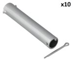 As voor neuswiel 48 mm x10 stuks