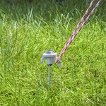 Tentharing 20cm metaal schroefbaar met kunststof haak x10 stuks