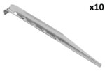 Tentharing 18,5cm aluminium geribbeld x10 stuks