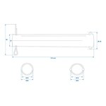 As voor neuswiel 48 mm x10 stuks