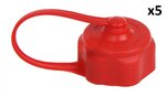 Dop met band voor jerrycan 5L en 10L x5 stuks