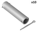 As voor neuswiel 48 mm x10 stuks