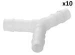 Slangtule Y-stuk 8mm x10 stuks