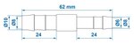 Slangreduceerstuk recht 10x8mm x10 stuks