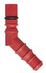 Slangtule met O-ring voor 10/12 mm slangen rood x5 stuks