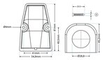 Opbouw- installatieframe enkelvoudig x5 stuks