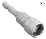 Adapter 13mm met magneet voor accuboormachine x5 stuks