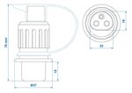 Stekker 3-polig PVC