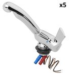 Mengkraan Keramik Style 12V diameter 33 mm chroom x5 stuks