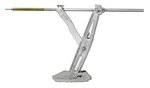 Caravanhoeksteun 1000kg 605x280mm H:470mm incl. stabilisatievoet en verlengd uitdraaimechanisme