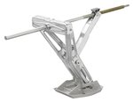 Caravanhoeksteun 1000kg 605x280mm H:470mm incl. stabilisatievoet en verlengd uitdraaimechanisme