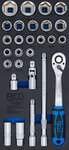Dopsleutelset inches 27-dlg