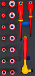 VDE-dopsleutel- en schroevendraaierset 10 mm (3/8) 17-dlg