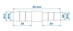 Slangreduceerstuk recht 12x10mm x10 stuks
