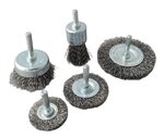 Set borstel- en slijpschijven / 10 stuks