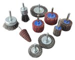 Set borstel- en slijpschijven / 10 stuks