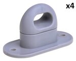 Draaisluiting kunststof voor ovaal oog x4 stuks